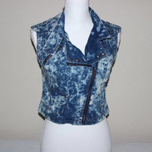 Denim Tie-Dye Vest